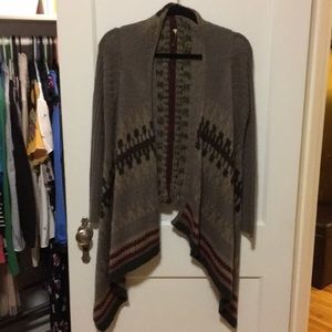 Tribal print cardigan